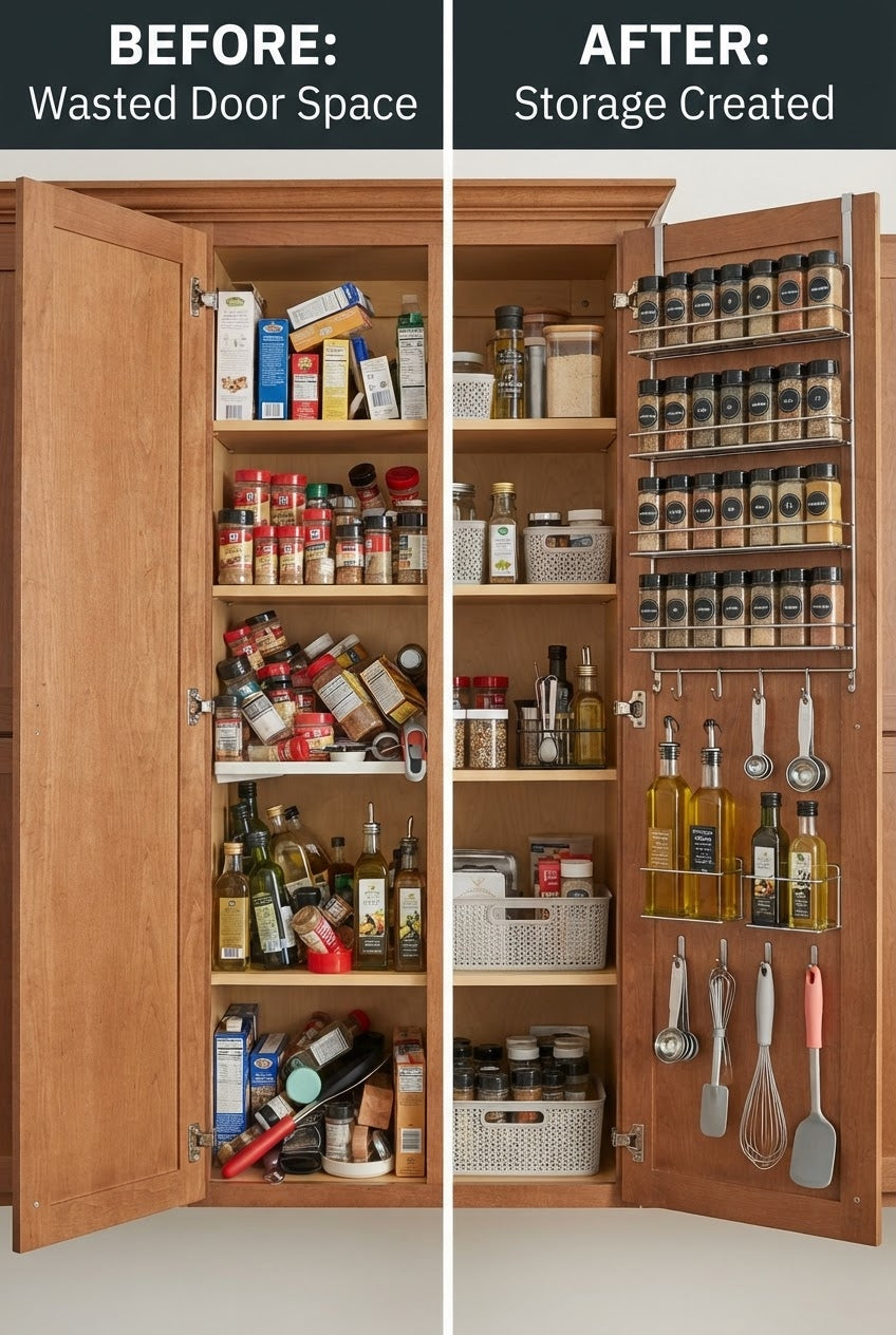 Cabinet Door Space Is Wasted Space (Unless You Use This System)