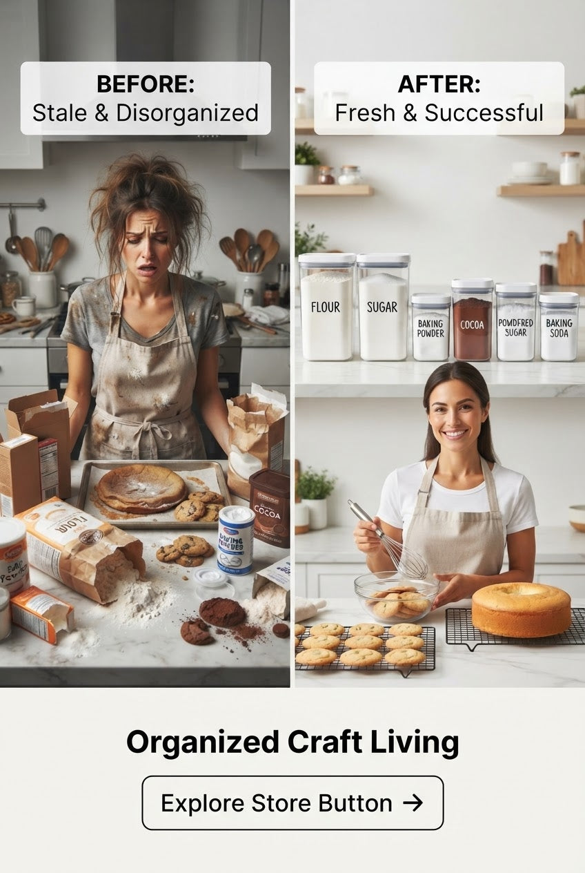 Stale Flour Ruining Baking? Airtight Organized System Preserves Everything Fresh