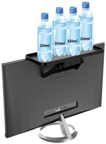 TV Top Screen Shelf Speakers Mount Adjustable Computer Monitor Shelf Storage Bracket Mount Hold Cable Media Box, Game Console, WiFi Router, Plants, Remote Controls, Cellphone Stand, DVD Shelf