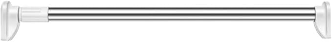 Punch Free Adjustable Telescopic Clothes Drying Rod Closet Tension Pole 31.49In Expandable Closet Bar for Laundry and Wardrobe Organization