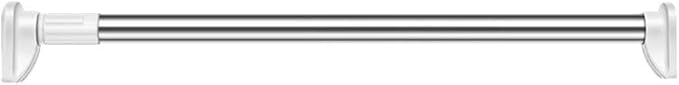 Kichvoe Adjustable Closet Rod 31.49 Inch Telescopic Clothes Drying Pole Lightweight Expandable Wardrobe Bar for Hanging Clothes and Curtains Portable Home Storage Organizer