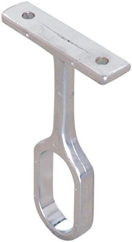 Closet Rod Kit - Oval Rod, 92 inch (2337mm) long with 6 end caps and center support. (Chrome)