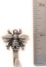 Mini Metal Bumble Bee Hooks, Set of 3, Gold Finish
