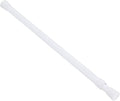 uxcell Tension Curtain Rod, Adjustable 20 to 35 inches, 0.75" Dia White Spring Tension Rod No Drilling Expandable Tension Rod for Doorway, Kitchen