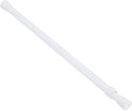 uxcell Tension Curtain Rod, Adjustable 28 to 47 inches, 0.75" Dia White Spring Tension Rod No Drilling Expandable Tension Rod for Doorway, Kitchen