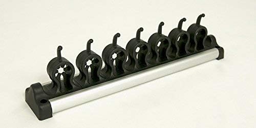 Casabella Grook 13.5" Wall-Mount Broom and Mop Holder, Medium