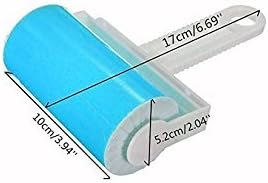 Reusable Lint Roller for Pet Hair – Washable Sticky Picker Set, 2-in-1 Portable & Standard Roller, Eco-Friendly No Refills, Removes Dog & Cat Fur from Clothes, Couch, Car (Blue) | Washable Sticky Picker Set for Pet Hair, Portable, Standard Roller, Eco-...
