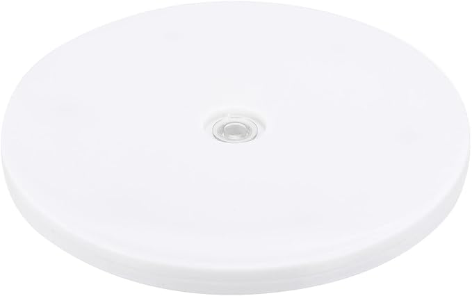 MECCANIXITY 7inch Rotating Swivel Stand with Steel Ball Bearings Lazy Susan Base Turntable for Kitchen Corner Cabinets, White