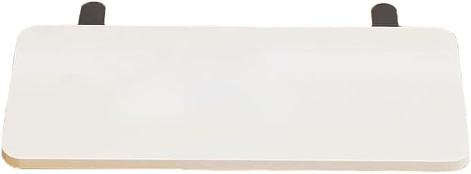 Desk Extender Tray, Punch-Free Clamp on 90° Foldable Keyboard Drawer Tray, Table Mount Armrest Shelf, Computer Elbow Arm Support (White, 19.7"*9.8"*0.5"/50cm*25cm*1.2cm)