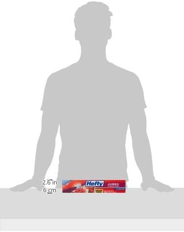 Hefty Slider Jumbo Storage Bags, Extra Large 2.5 Gallon Size, 12ct | Oversized 2.5 Gallon Storage Bags, Store Bulk Food, Clothes, Shoes, and More, Writable Label, Secure Slider Closure
