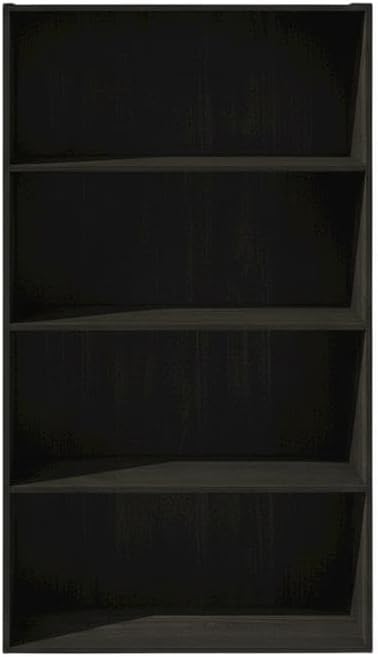 Furnifact Espresso Bookcase with Sturdy Wooden Construction, Elegant Design, Ideal for Home or Office Storage, Single Piece