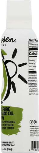 Chosen Foods 100% Pure Avocado Oil Spray, Keto Diet Friendly, Kosher Cooking Spray for Baking, High-Heat Cooking and Frying (6 oz) (Pack of 4)