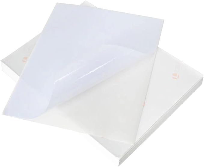 L LIKED 100 Full-Sheet Sticker Paper Matte 8-1/2" x 11" Self Adhesive Shipping Labels for Laser & Inkjet Printers (100 Labels)