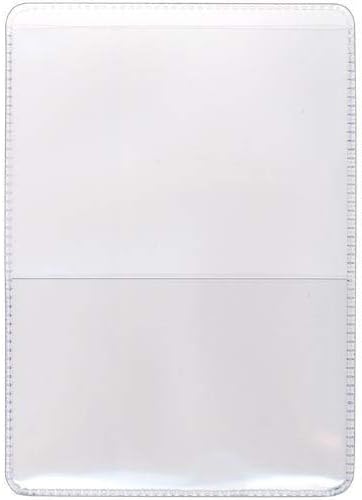 StoreSMART Clear Auto Insurance and Registration Card Holder - Single Pack | Dual-Pocket 4″ × 5⅝″ Protector Durable Vinyl Wallets for Vehicle Car, Insurance Cards, Business Cards, IDs, Organizers