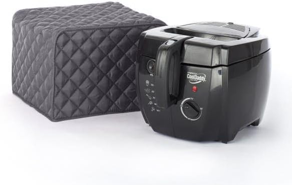 Covermates Keepsakes Air Fryer Cover – Quilted Deep Fryer Appliance Protector for Kitchen Counter Storage – Dust & Stain Resistant – Washable Slip-On Design, Slate
