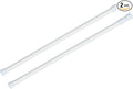 KXLife 2 Pack Spring Tension Curtain Rod for Window 28 to 48 Inch, White | Adjustable Expandable Small Curtain Tension Rods No Drill for Kitchen, Bathroom, Doorway, Cupboard