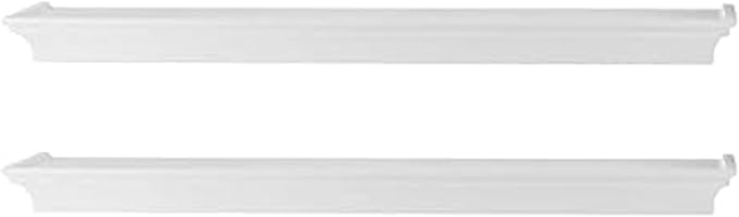 MELANNCO Arlington Floating Wall Shelves for Bedroom, Living Room, Nursery, Set of 2, 24-Inch, White