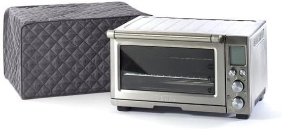 Covermates Keepsakes Toaster Cover – Quilted Appliance Protector for Coutertop Bread Ovens – Dust & Stain Resistant, Washable Slip‑On Design for Countertop Storage, Slate