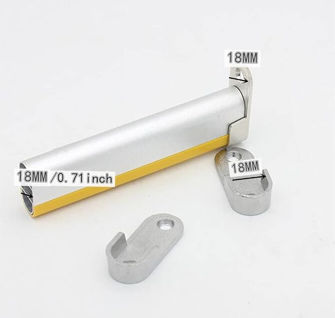 20 Pcs Oval Closet Rod holder End Supports Flanges Socket | for 18x35mm Rods