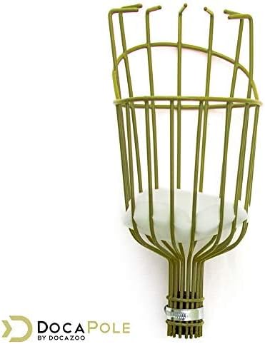 DOCAZOO DOCA Gardening Tools 6-24 Ft - Extension Pole for Tree Trimming, Fruit Picker, Roof Rake for Leaves - Fruit Picker