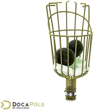 DOCAZOO DOCA Gardening Tools 6-24 Ft - Extension Pole for Tree Trimming, Fruit Picker, Roof Rake for Leaves - Fruit Picker