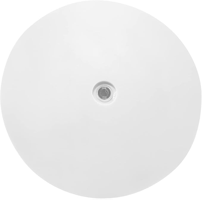 Jersvims 6 Inch Acrylic Turntable Platter, White, 2Pcs | Round Rotating Plate, For Kitchen Pantry Cabinet Desk Rack, Spice Cake Cookie Decorating
