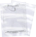 The Elixir Packaging 400 Count 9 x 12 Clear Poly Bag with Suffocation Warning Reclesable Transparent Plastic Tote Backpack Mailer Bag, Food Grade Material, 1.5 Mil Thickness