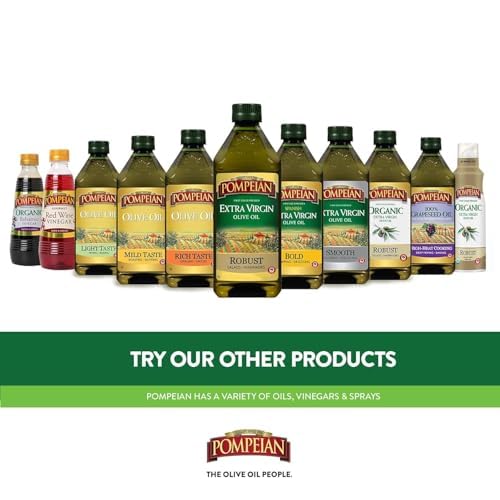 Pompeian Smooth Organic Extra Virgin Olive Oil Spray - (6 Pack) 5 fl oz | No Propellants - First Cold Pressed Olive Oil for Cooking - Delicate Flavor for Salads, Pasta, and Drizzling