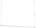 SUTINE Closet Rods for Hanging Clothes, Adjustable Closet Extender Hanging Rod, Space-Saving Closet Rod Extender Clothes Hanging Bar, Closet Poles for Hanging Clothes Organizer (White, 31.5-47.2 IN)