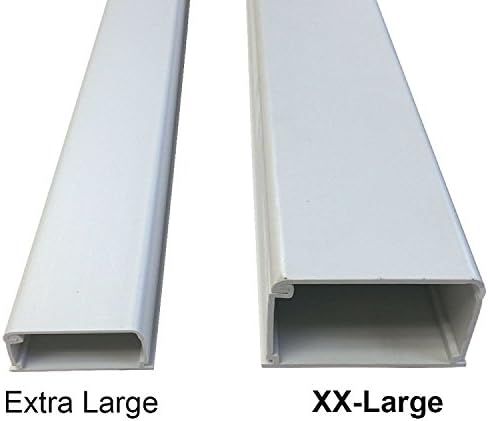 Electriduct XX-Large Latching Cable Raceway - 3" x 2" Channel Size - 2 Sticks - 3 Feet (6 Feet Total) - White