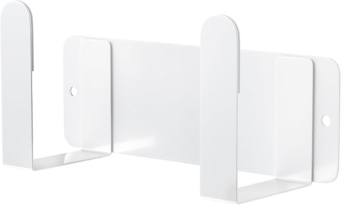 Stainless Steel Wall Mounted Cutting Board Holder Punch-Free Adhesive Multifunctional Kitchen Organizer Pot Lid Storage Rack 7" x 2.3" x 1.8" White