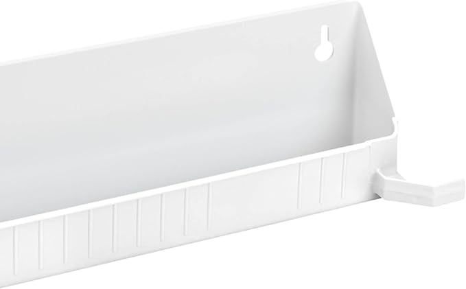 Rev-A-Shelf Tip-Out Accessory Organizer Tray for Kitchen / Bathroom Drawers with Heavy Duty Tab Stops, 14 Inch, White, 2-Pack, 6562-14-11-52
