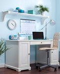 EZ Shelf Expandable Shelf (No Rod) - Mounts to Backwall (White, 65.3" - 120")