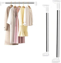Closet Rod,Adjustable Closet Rods for Hanging Clothes,Rust-Resistant Tension Bathroom Rod for Window,Bathroom,Closet,Room Divider Without Drilling,Heavy-DutyTension Rod (27.56-47.24in)