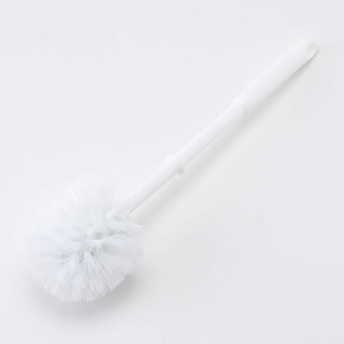 Sunart SAN812 Cute Miscellaneous Goods Lovely Pottery Duck Toilet Brush Stand with Toilet Brush Width 4.9 inches (12.5 cm), White