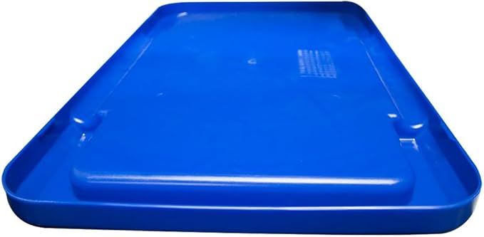 ULTRASOURCE Food Approved Bus Totes/Meat Lug (4 Totes and Matching Lids, Blue)
