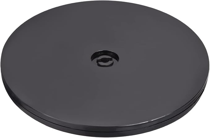 MECCANIXITY 7inch Rotating Swivel Stand with Steel Ball Bearings Lazy Susan Base Turntable for Kitchen Corner Cabinets, Black
