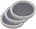 Gadgetime USA 3 Pack Lazy Susan Organizer Turntable (10 inches) - Rotating Spice Rack for Kitchen Cabinet Pantry Fridge Bathroom Vanity Countertop & Under Sink Organization - Non-Skid
