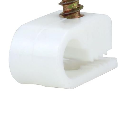 Skywalker Flexible Single Cable Screw Clips (Pack of 100 / White)