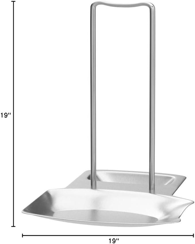 Pan Lid Holder Progressive Lid and Spoon Rest Shelf 304 Stainless Steel Pan Lid Organizer Kitchen Decor Tool | iPstyle 304 Stainless Steel Pan Lid Holder Spoon Rest Organizer Kitchen Tool