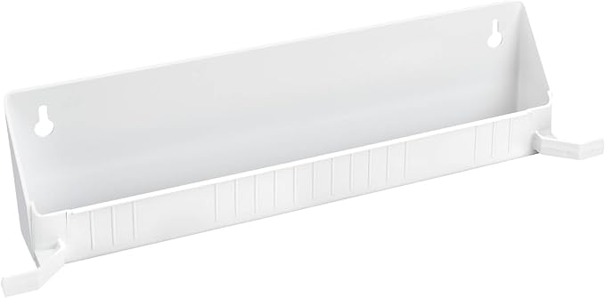 Rev-A-Shelf Tip-Out Accessory Organizer Tray for Kitchen / Bathroom Drawers with Heavy Duty Tab Stops, 14 Inch, White, 2-Pack, 6562-14-11-52