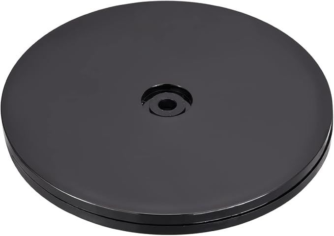 MECCANIXITY 6inch Rotating Swivel Stand with Steel Ball Bearings Lazy Susan Base Turntable for Kitchen Corner Cabinets, Black