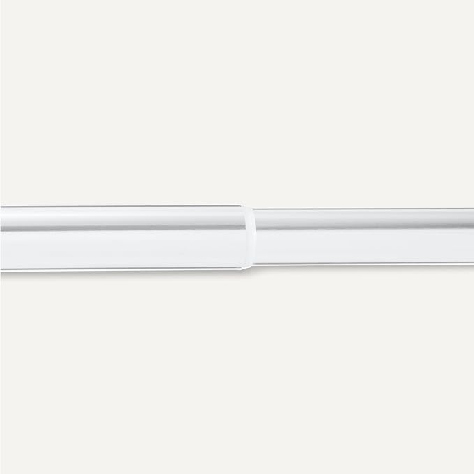 Amazon Basics Closet Rod, Adjustable, Chrome Finish, 30 to 48 Inches, 50-Pound Capacity, for Hanging Clothes