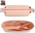 Bag Organizer, Bag Shaper Purse Insert Felt Organizer Fit in NeoNoe Noé and other Bucket Bags - pink