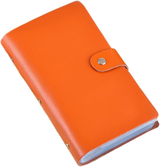 boshiho Leather Credit Card Holder Business Card Case Book Style 90 Count Name ID Card Holder Book