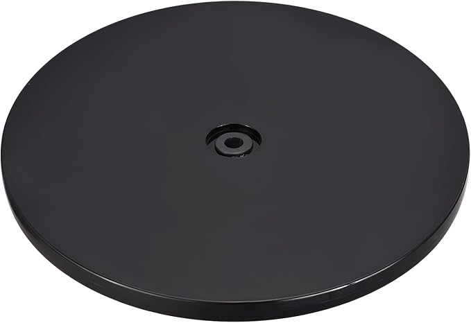 MECCANIXITY 9inch Rotating Swivel Stand with Steel Ball Bearings Lazy Susan Base Turntable for Kitchen Corner Cabinets, Black