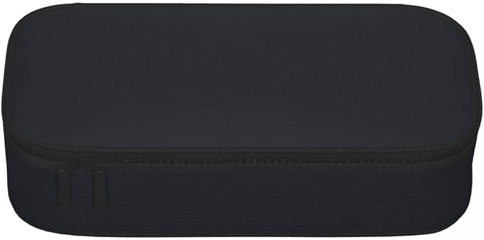 Black Flower Large Pencil Case for Girls Boys, Pencil Pouch Pen Bag Kids | Big Capacity with Flip Top Zipper Stationery Organizer Storage Back to School Supplies for School Office College Student