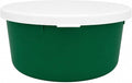Correct Connect RCC Mini 1 Gallon Horse Feed Storage Bowl with Snap Lid, Feed Container for Treats and Supplements, BPA Free Food Grade Feed Bucket, Stackable (Green)