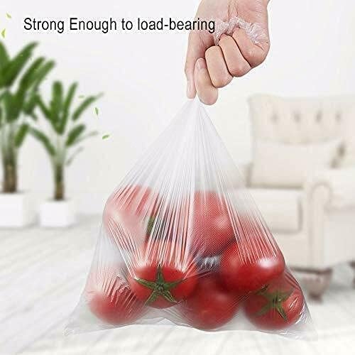 Immuson 12" x 20" Plastic Produce Bag on a Roll Food Storage Bags Clear Plastic Produce Bag for Fruits, Vegetable,Bread, Kitchen Bags (4200 Bags-12 Roll)