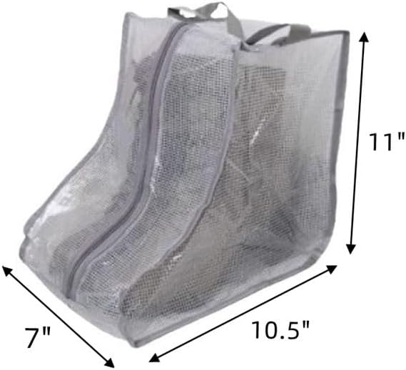 Portable 2 Pack Boots Storage, Short Boots Storage/Protector Bag | Grey Portable waterproof storage bags are used for travel storage,under the bed,wardrobe,shoe cabinet and other home storage